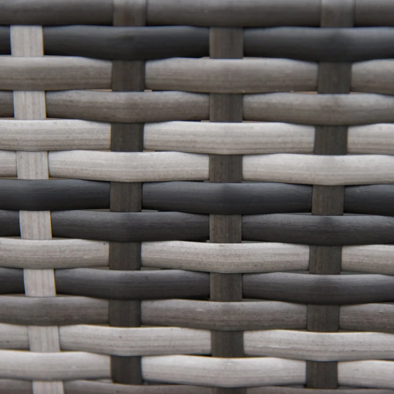 Outsunny Patio Wicker Adirondack Chair, All-Weather Rattan Fire Pit Chair with Soft Cushions, Tall Curved Backrest and Comfortable Armrests, Mixed Brown & Cream White