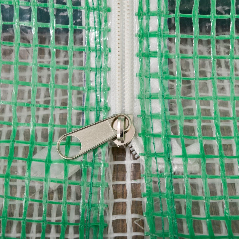 Outsunny 10' x 5' x 7' Lean to Greenhouse, Walk-In Wall Green House Plant Nursery with 2 Roll-up Doors and Window, PE Cover and 3 Wire Shelves, Green