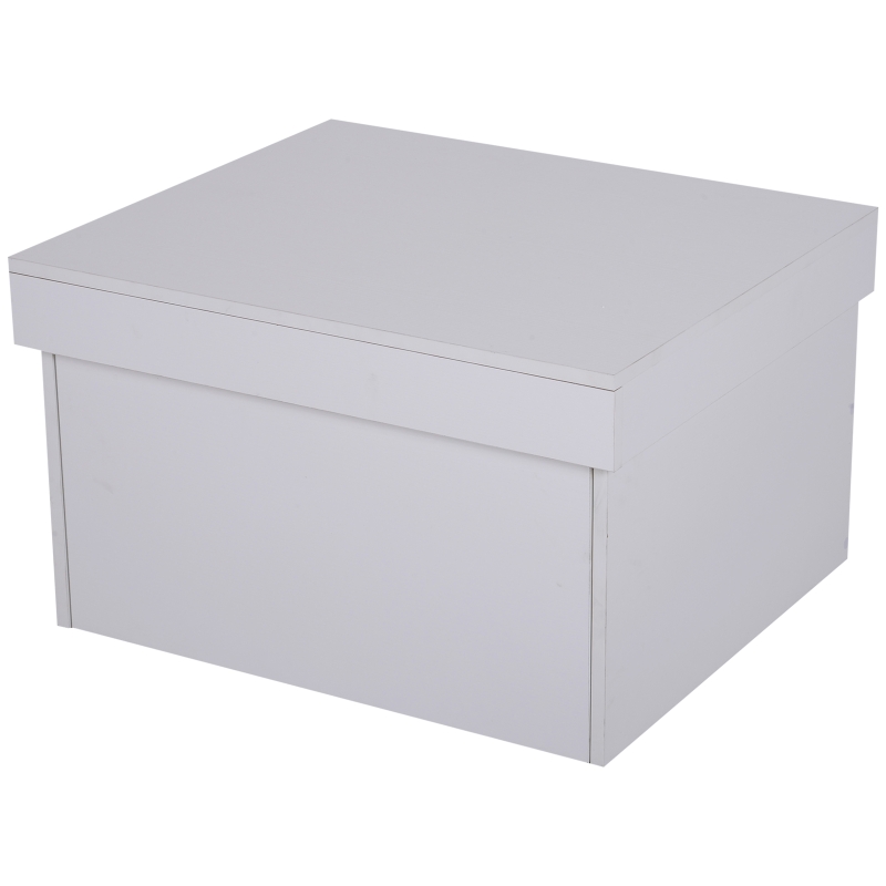 HOMCOM Ample Capacity Shoe Cabinet Box Bench w/ Drawers Particleboard White