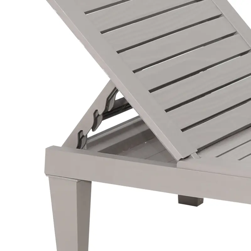 Outsunny Outdoor Patio Double Chaise Lounge Chair with 5-Level Adjustable Backrest, Zippered Cushions, & Modern Design