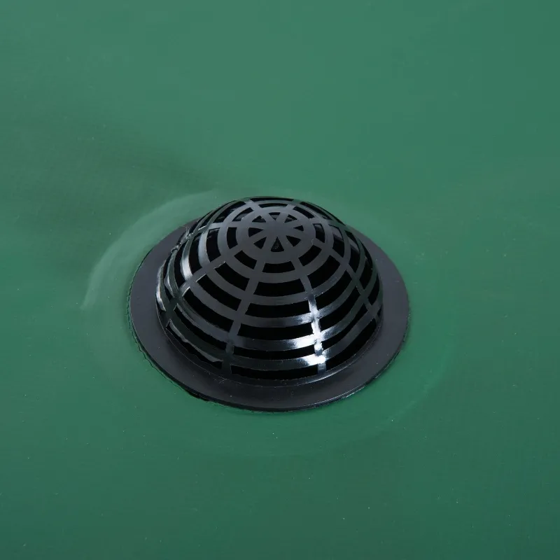 Outsunny 80 Gallon Rainwater Harvesting System Collection Tank with Collapsible Runoff