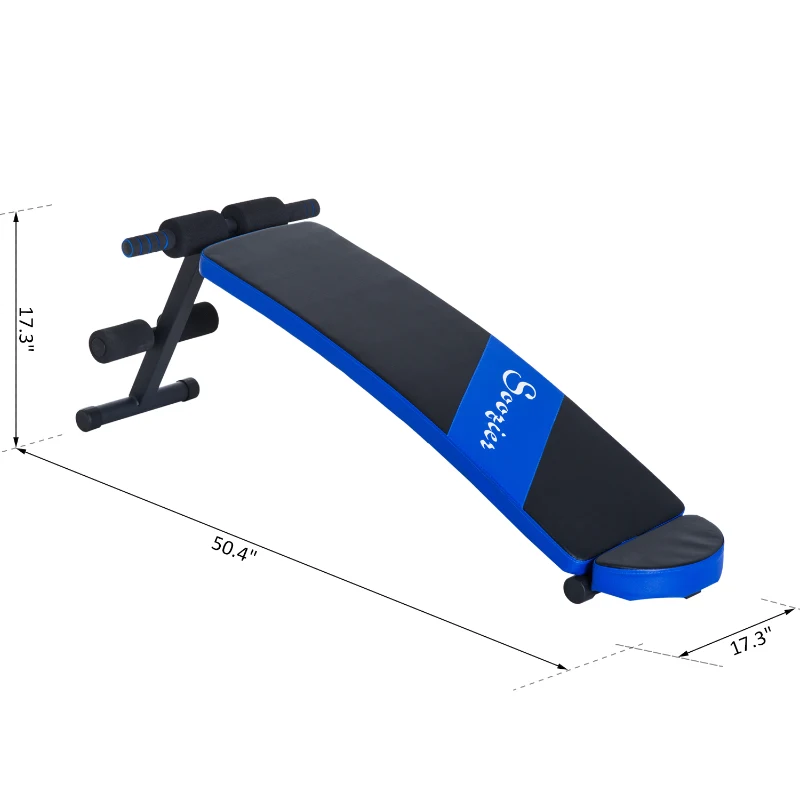 Soozier Crunch Board Ab Bench Curved Sit up Bench Ab Exercise Core Workout