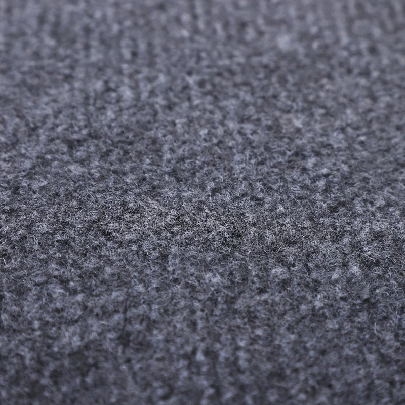 PawHut Foldable 4-Step Pet Stair with Adjustable Height Felt Fabric