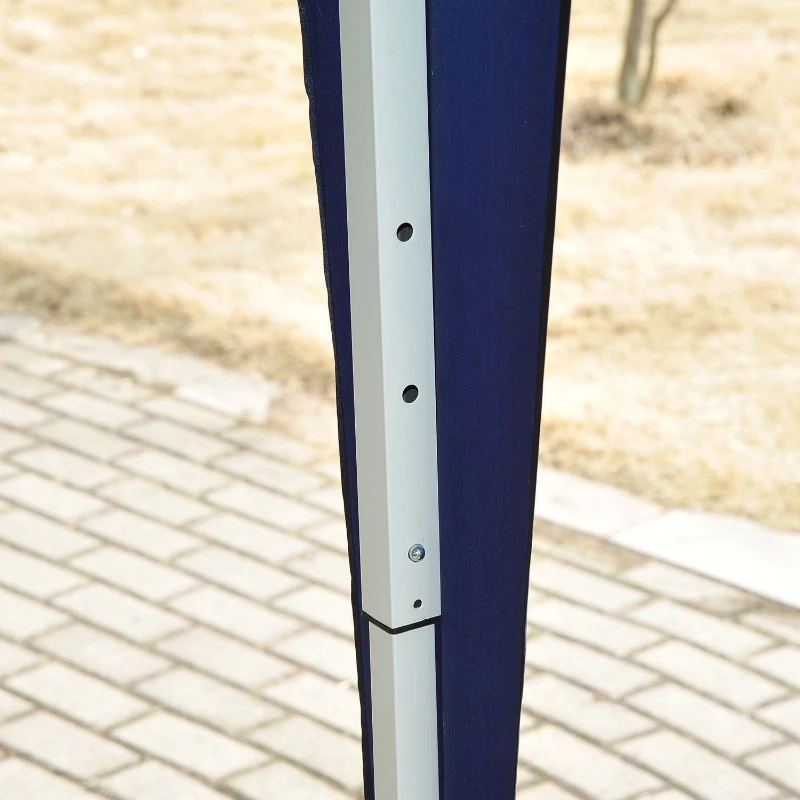 Outsunny 10’x20’ Pop Up Party Tent Outdoor Patio Instant Wedding Canopy Shelter with 4 Side Walls (Blue)