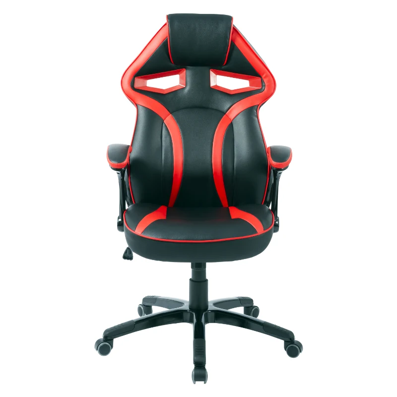 HOMCOM Gaming Racing Chair Rocking Function Computer Seat High Back Swivel Adjustable Padded Armrest Home Office Red