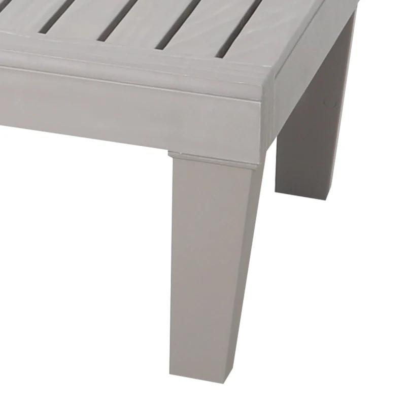 Outsunny Outdoor Patio Double Chaise Lounge Chair with 5-Level Adjustable Backrest, Zippered Cushions, & Modern Design