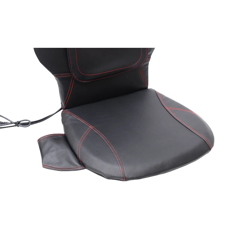 Open Box HomCom Personal Faux Leather Shiatsu Massager Seat Cushion Cover With Remote - Black