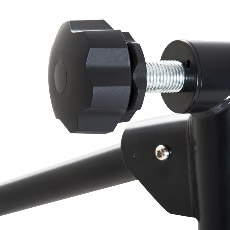 Soozier Indoor Magnetic Bike Trainer Exercise Bicycle Stand Foldable w/ Front Wheel Block Black