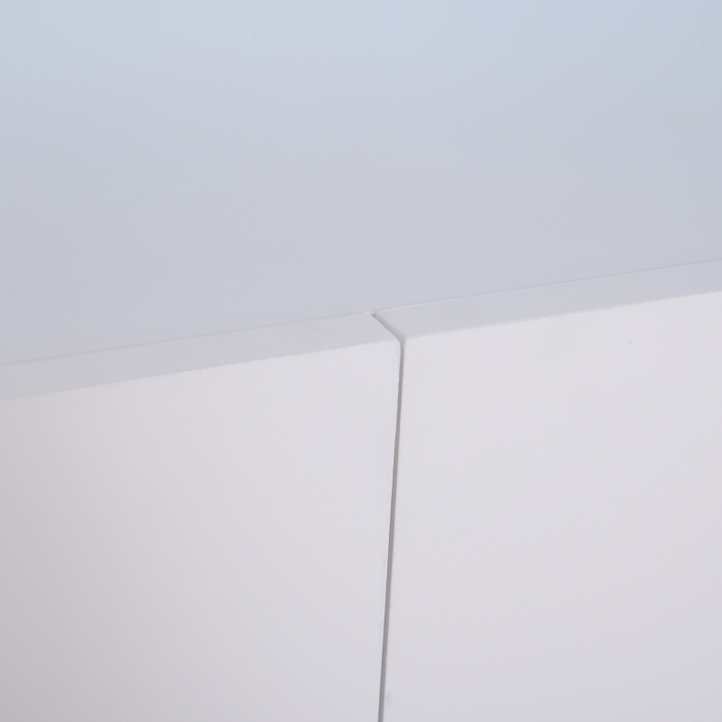 HOMCOM 3 Tier Ladder Shelving Unit 2 Cabinet White