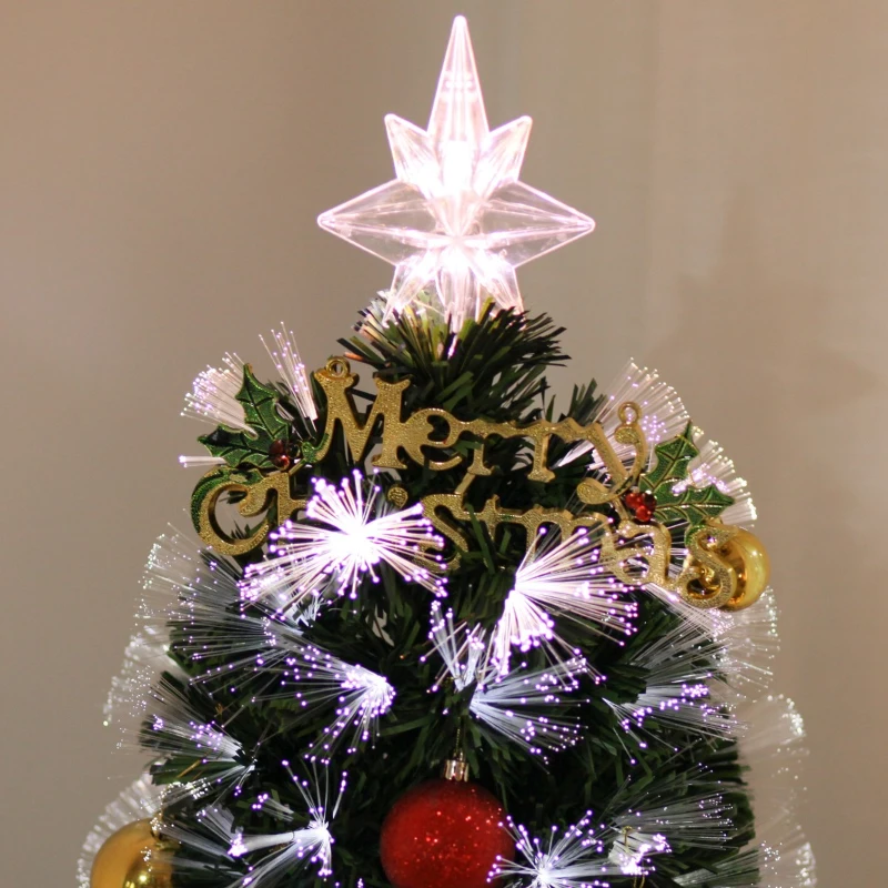 HOMCOM 6ft Artificial Tree Multi-Colored Pre-Lit Holiday Christmas Decoration