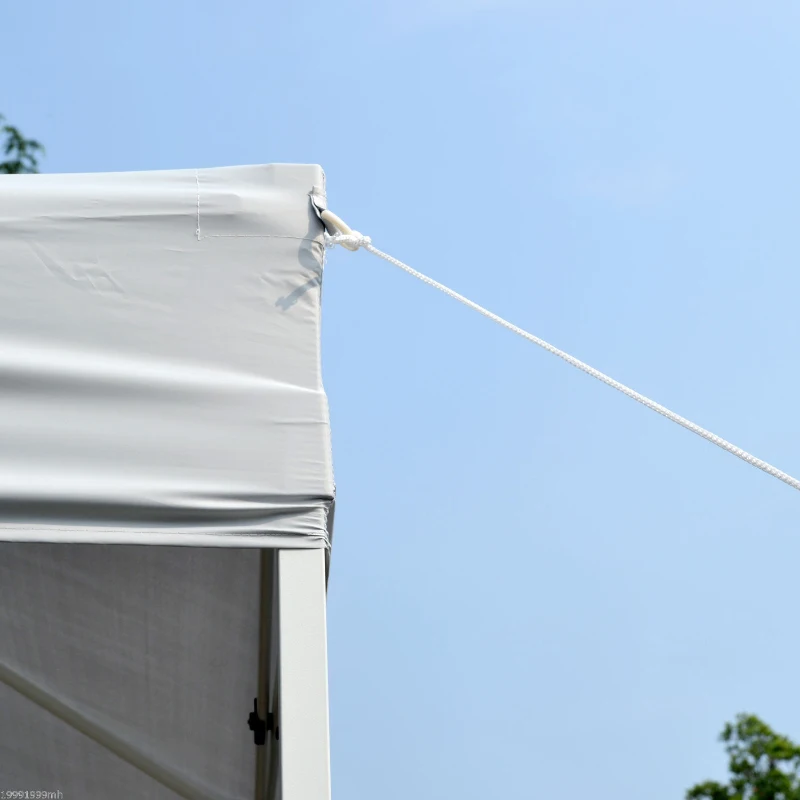 Outsunny 13x13 ft Large Pop Up Tent Outdoor Party Gazebo Patio Sun Shade Instant Canopy Shelter White