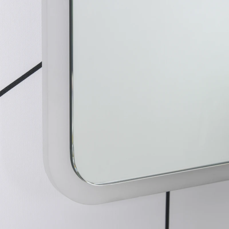 kleankin 24"x32" LED Bathroom Vanity Mirror, Mountable Horizontally/Vertically with Touch Switch and Warm White Lights