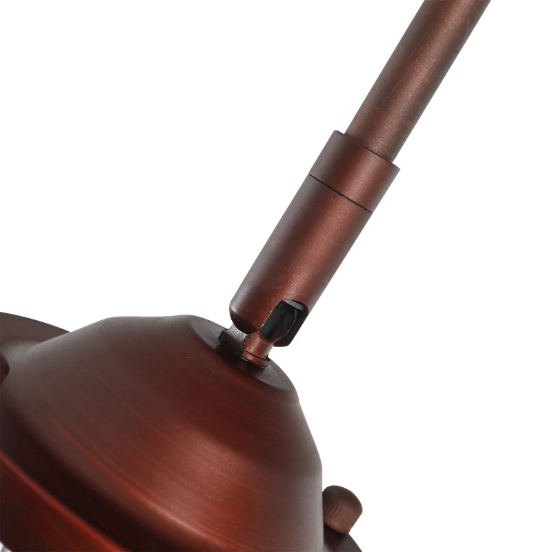 HOMCOM Vintage Floor Lamp Rotatable Lampshade E26 Socket Pin Living Room Steel Bronze