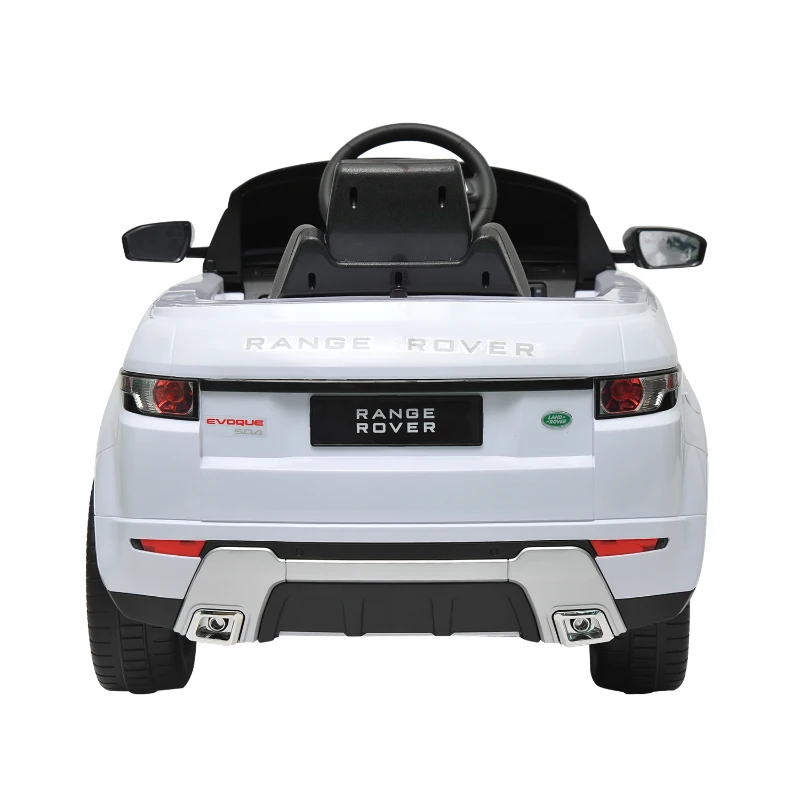 Licensed Range Rover Evoque SQ4 6V Kids Ride On Toy Car Electric Battery Powered w/ Remote (White)