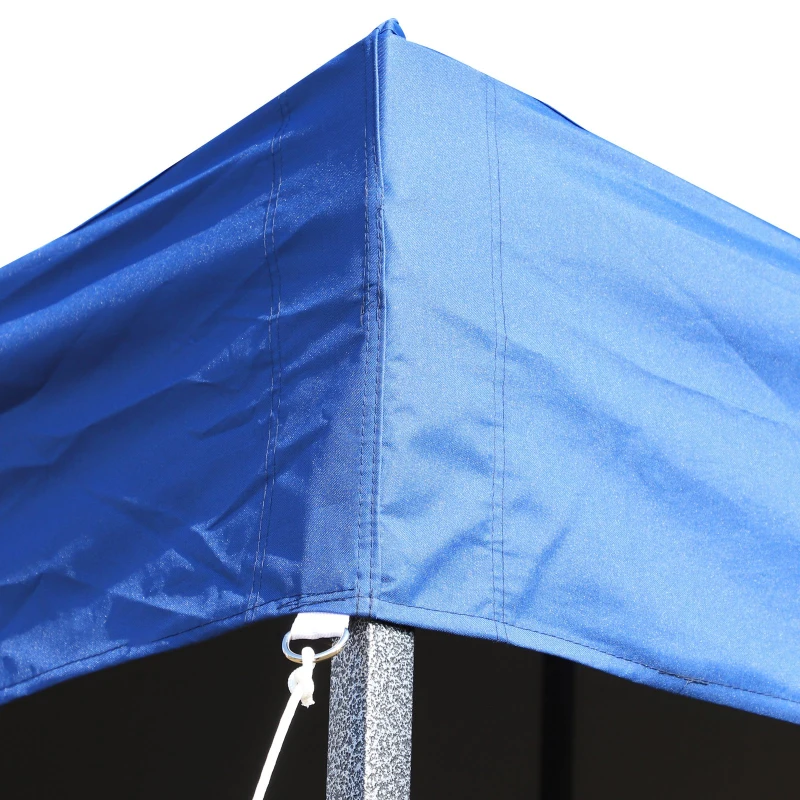 Outsunny 10' x 20' Pop Up Canopy Tent, Instant Sun Shelter, Tents for Parties, Height Adjustable, with Wheeled Carry Bag, for Outdoor, Garden, Patio, Dark Blue