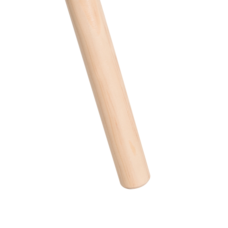 HOMCOM Modern Floor Lamp with Wood Legs Extra Shelf E26 Base for Living Room Bedroom