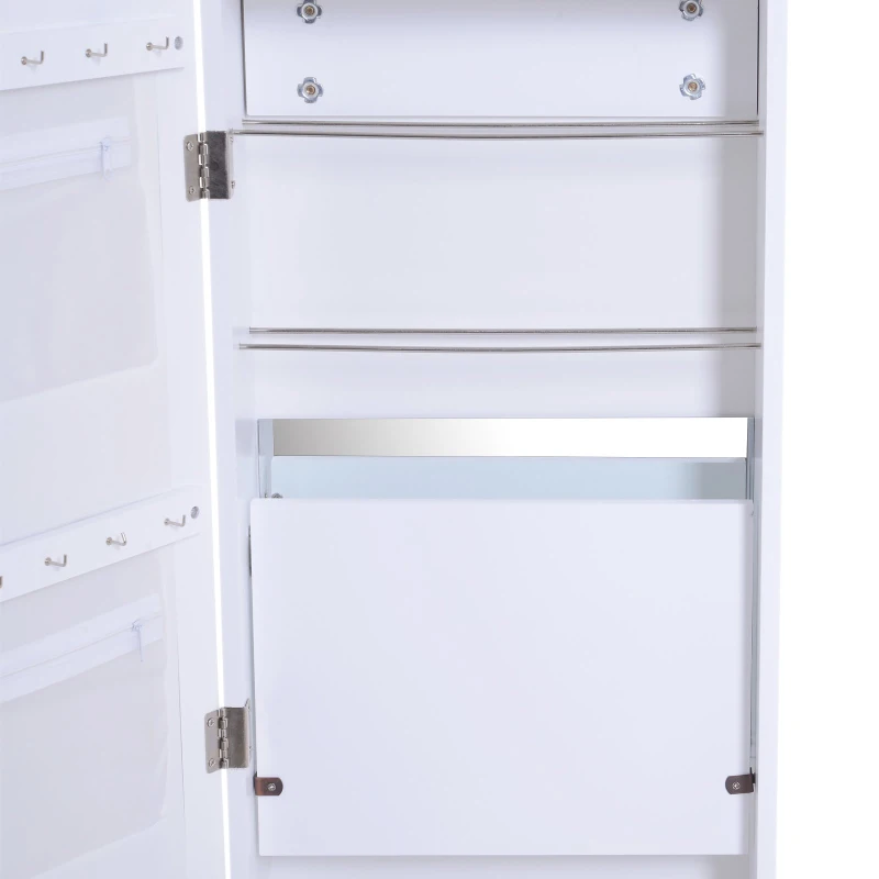 HOMCOM Wall/Door Mounted Armoire Cabinet White