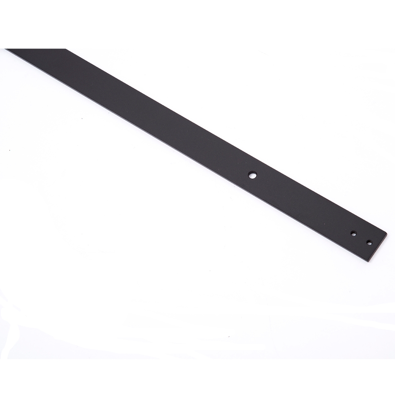 HOMCOM Modern 6FT Interior Sliding Barn Door Kit Hardware Set - Black Carbon Steel