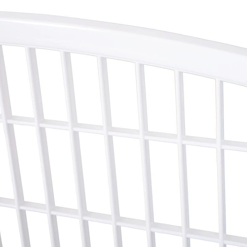 PawHut 8 Panel Dog Playpen Octagon Plastic Pet Crate Kennel Small Animals Portable Indoor White