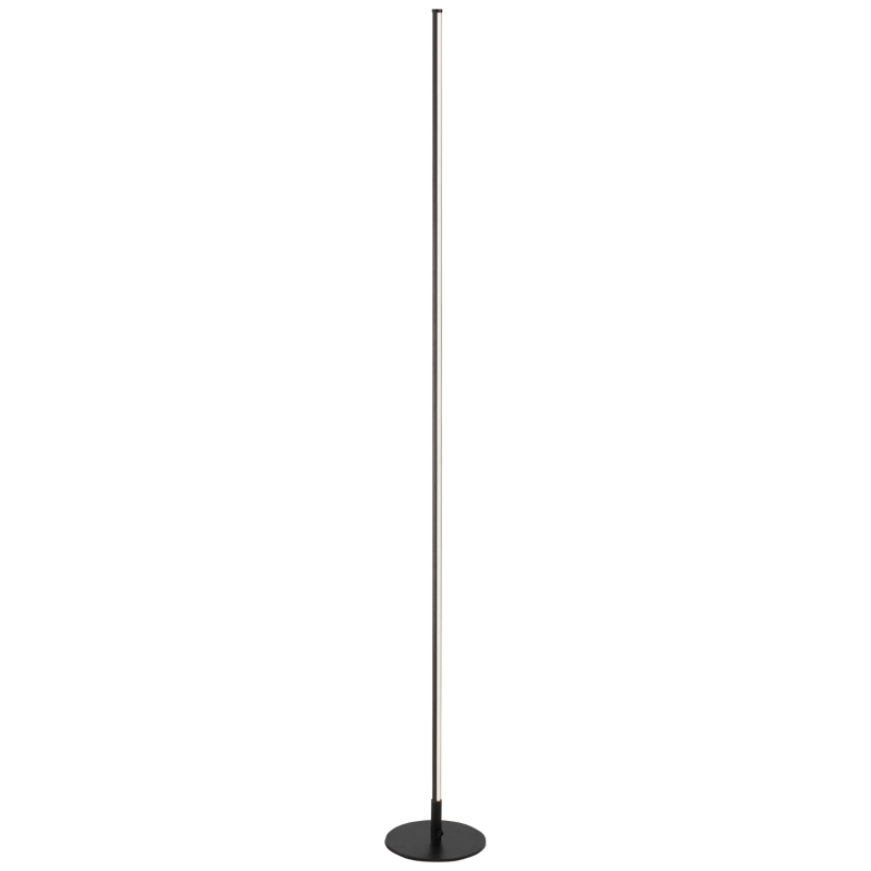 HOMCOM Modern LED Floor Lamp, Tall Corner Light with Metal Base for Office, Bedroom, Living Room, Black