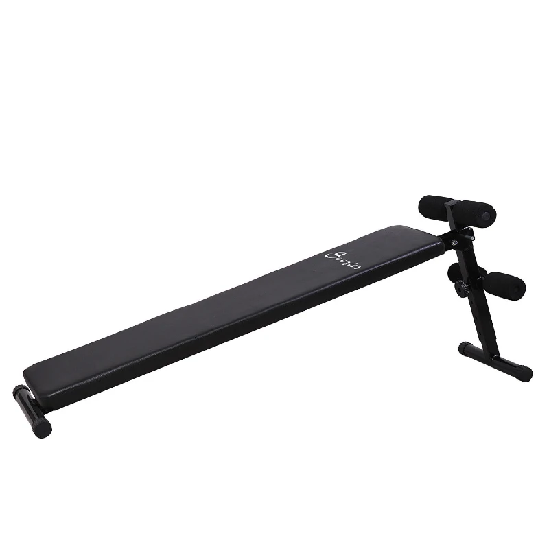 Soozier Folding Portable PRO Decline Sit Up Bench Fitness Ab Adjustable Height Black