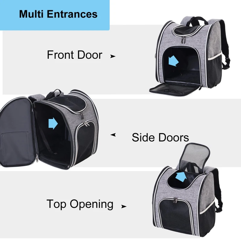 PawHut Pet Carriers Luggage Bag Outgoing Travel Multi-way to carry Portable