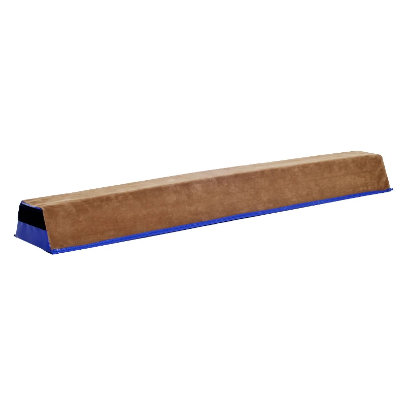 Soozier 4FT Sectional Floor Balance Beam Gymnastic Training Soft Suede Low Height for Kids