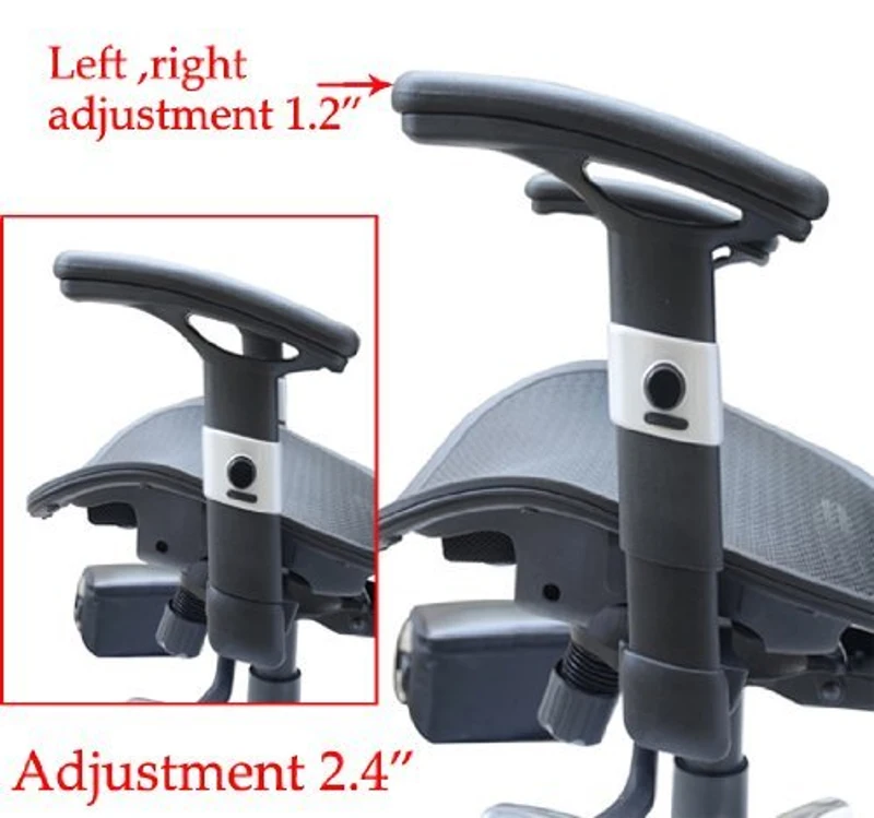 HomCom Mesh Ergonomic Home Office Desktop Computer Chair - Black