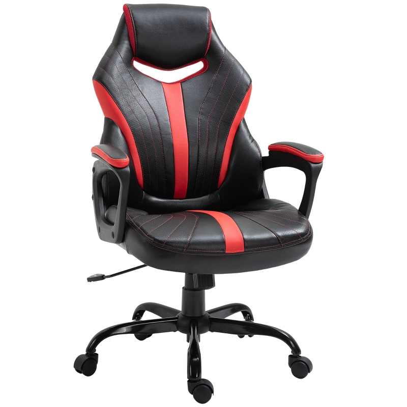 Vinsetto eSports Design Gaming Chair with Adjustable Height, Thick Padded Seat and Wheels