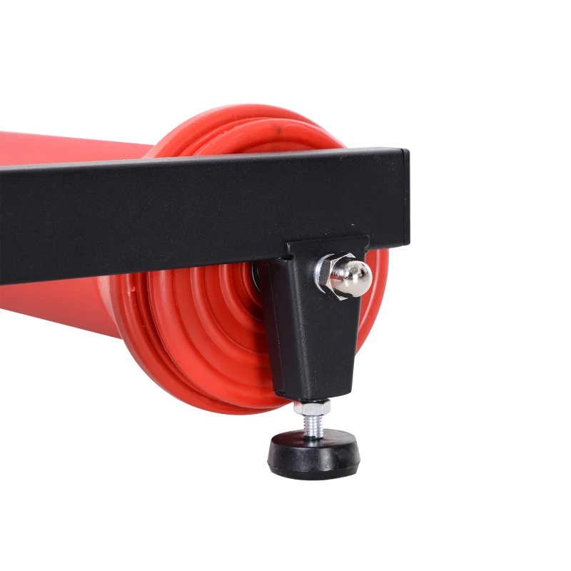 Soozier Bike Roller Adjustable Trainer Indoor Fitness Cycling Parabolic Roller Bike Trainer Portable Bike Exercise - Red