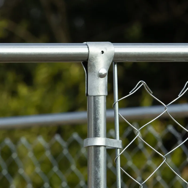PawHut Dog Kennel Outdoor Galvanized Chain Link Fence Heavy Duty Pet Run House Chicken Coop with Secure Lock Mesh Sidewalls for Backyard Garden Silver, 13' L x 13' W x 5.9' H
