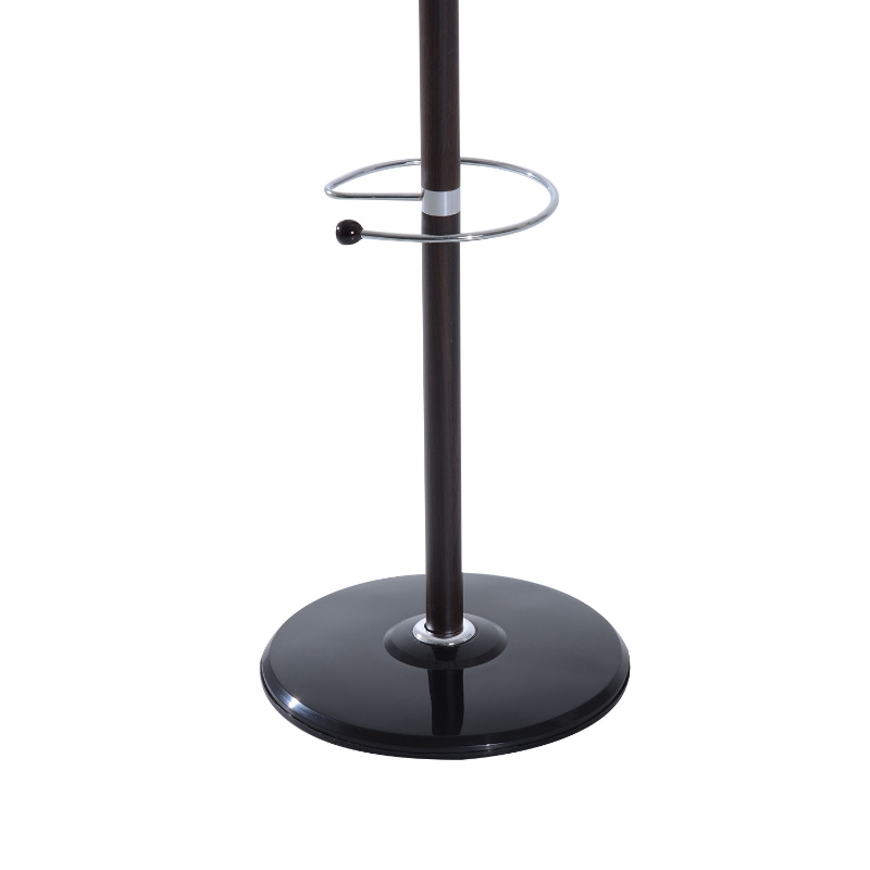 HOMCOM 69inch 4 Level 15 Hook Rotating Metal Coat Hat Jacket Umbrella Rack with Marble Base