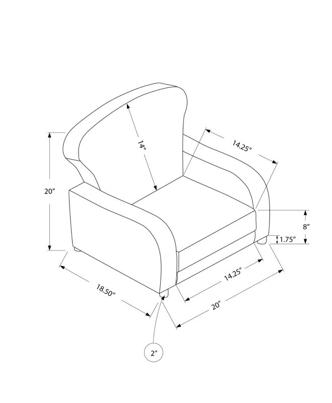Monarch Kids' Padded Upholstered  Accent Arm Chair - Fuzzy Pink