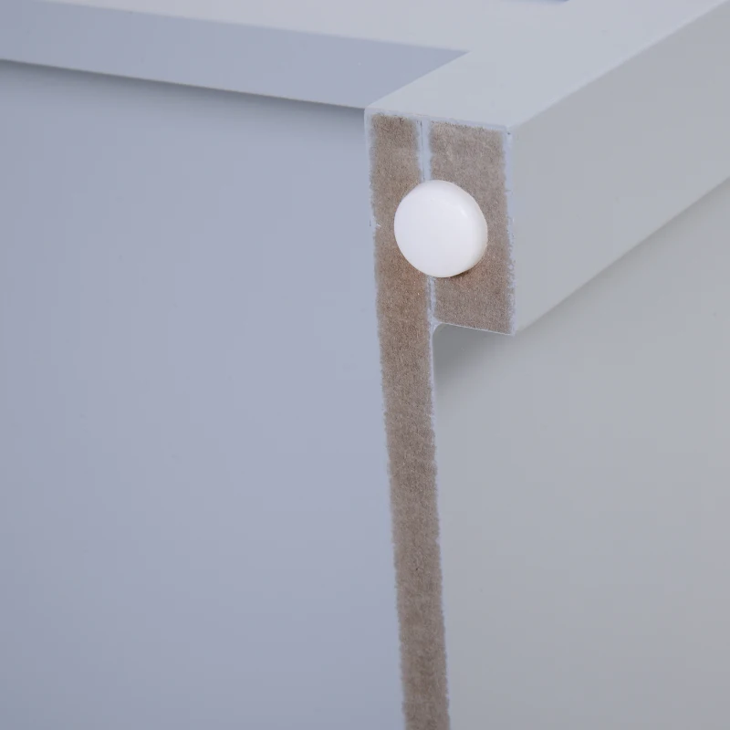 HOMCOM 2 Tier Rustic Style Rectangular Living Room Coffee Table Cocktail Desk