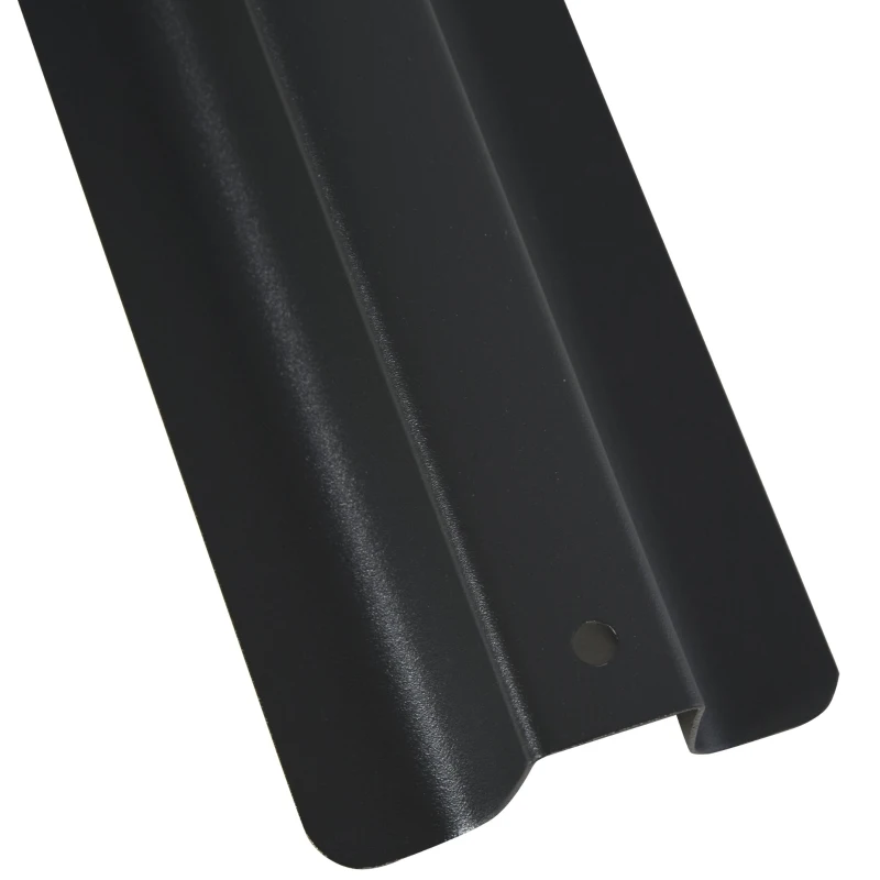 Outsunny Umbrella Stand Fitting 2" Poles and Steel Base with 4 Fillable Plastic Weights, 4 Gal. Capacity Each - Black