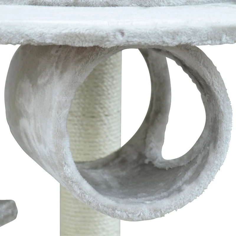 PawHut 47-inch Pet Cat Scratch Tree Condo Post Cat House Scratcher Bed Toys Pet Supply