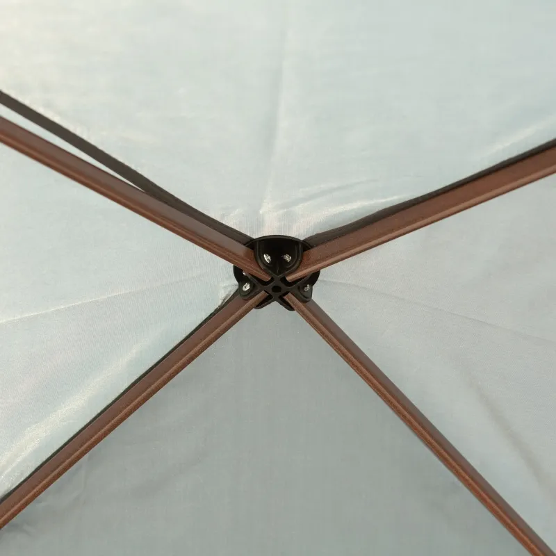 Outsunny 11' x 11' Pop Up Canopy, Outdoor Canopy Shelter Event Tent with 2-Tier Soft Top, Removable Zipper Netting, and Storage Bag, for Patio, Backyard, Garden, Dark Grey