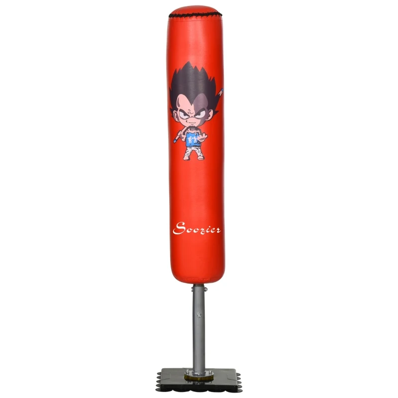 Soozier 57" Free Standing Kids Boxing Stand Punching Bag w/Suction Cup Base Great for Daily Training