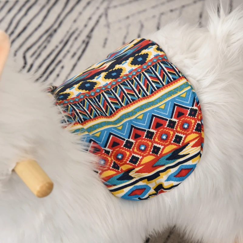 Qaba Kids Ride On Rocking Horse Sheep Style with Handle Grip Saddle Traditional Toy Gift for Children 18-36 Months Rocking Toy for Toddler White