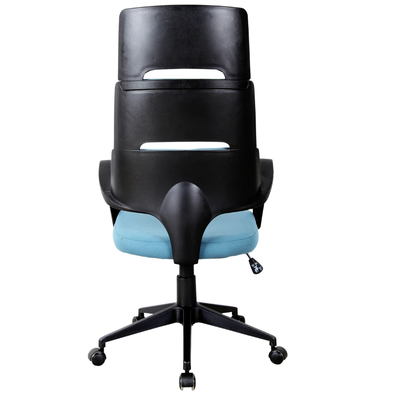 Vinsetto High Back Office Chair Fabric Executive Seat Swivel Desk Task Chair Swivel Fabric Seat Blue/Black