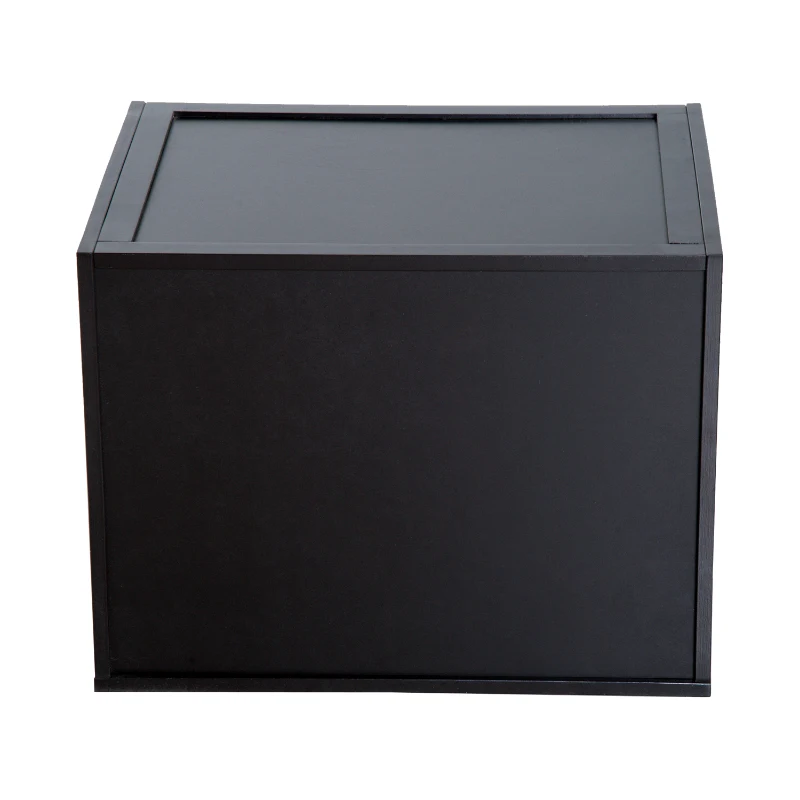 HOMCOM X-design Wine Rack Wooden Stackable Cube Freestanding 16 Bottles Brown