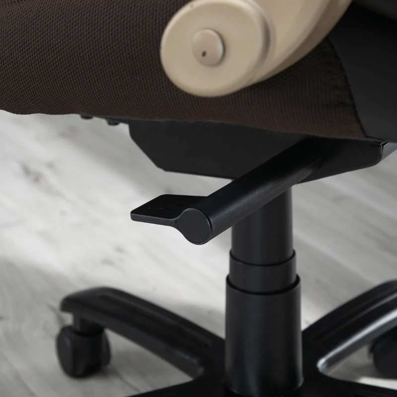 Vinsetto Big and Tall Executive Office Chair with Wide Seat, Computer Desk Chair with High Back Diamond Stitching, Adjustable Height & Swivel Wheels, Brown