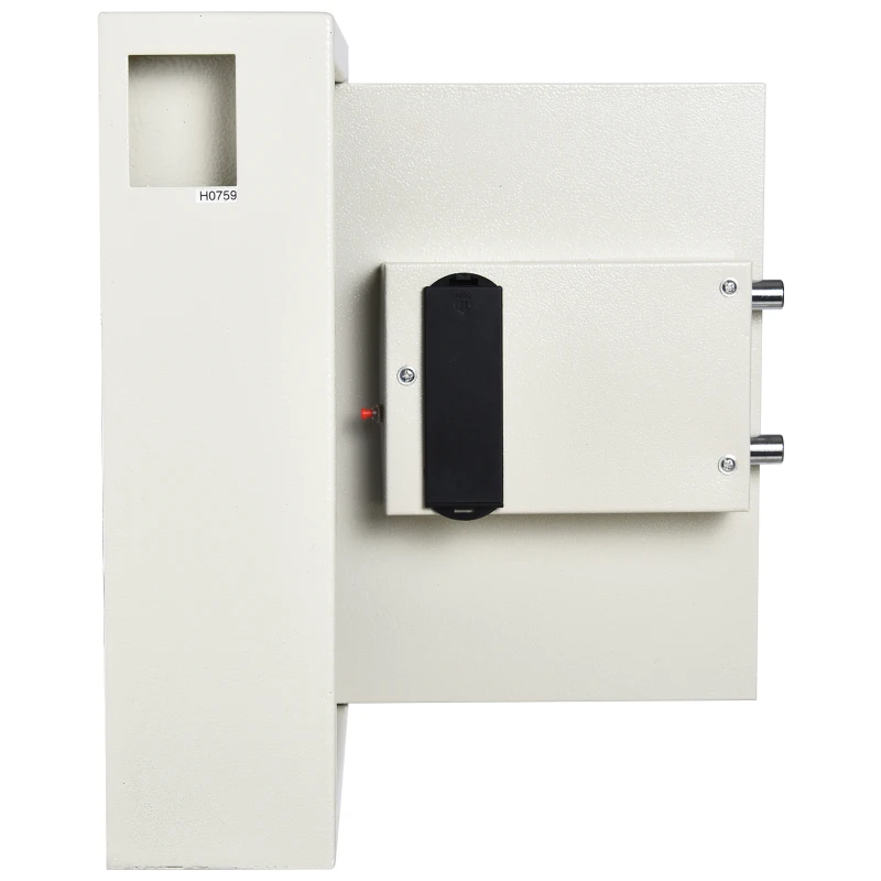 HOMCOM 40 Key Steel Wall-Mounted Lockable Key Safe Lock Box Cabinet with Key Tags & Programmable Pin Security - White