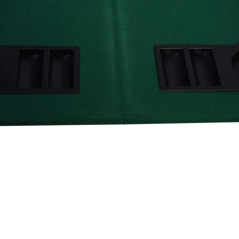 HOMCOM 48" Octagon Blackjack Poker Game Table Top Folding 8 Player Fit Various Desktop