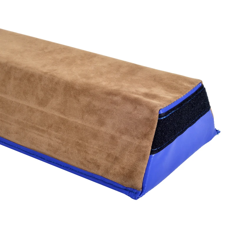 Soozier 4FT Sectional Floor Balance Beam Gymnastic Training Soft Suede Low Height for Kids