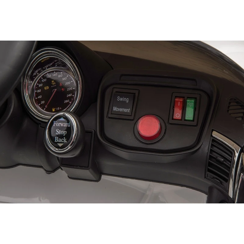 Aosom 12V Jaguar F Type Convertible Childrens Ride On Car Battery Powered High/Low Speed Child Electric Car Double Door Perfect Gift Red