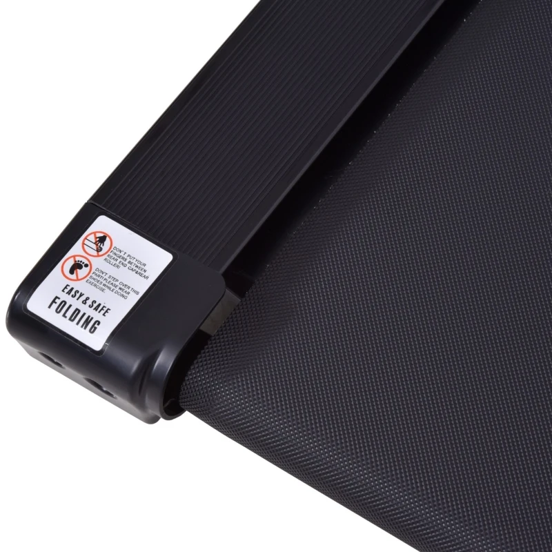 Soozier Foldable Electric Motorized Treadmill Running Machine with 12 Pre-Set Programs 7.5 MPH Max Speed LCD Display for Home Use - Black