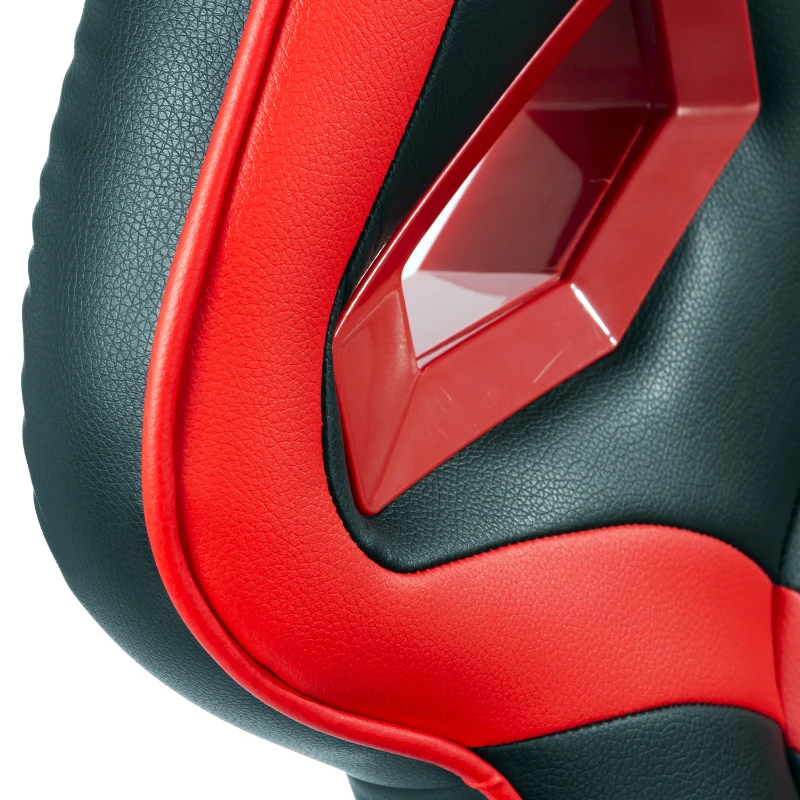 HOMCOM Gaming Racing Chair Rocking Function Computer Seat High Back Swivel Adjustable Padded Armrest Home Office Red