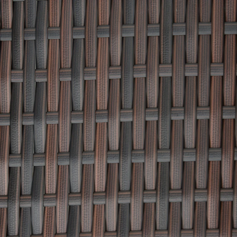 Outsunny Patio Chaise Lounge, Pool Chair with 5 Position Adjustable Backrest & Cushion, Outdoor PE Rattan Wicker Sun Tanning Seat, 28", Brown