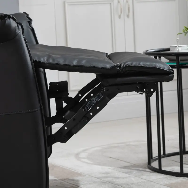 HOMCOM Modern Electronic Power Recliner with 360 Swivel Rotation, USB Charging Port and Footrest, Black